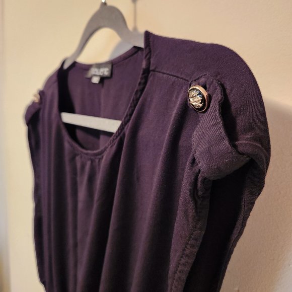 Sleeveless 1X Black Viscose Mini Dress - Picture 6 of 7